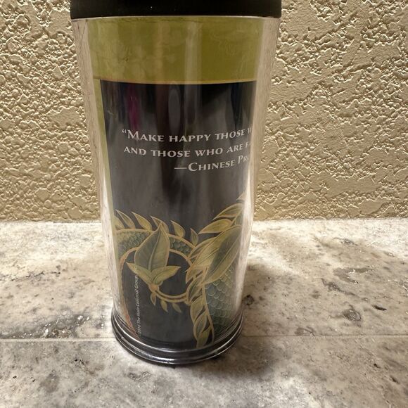 CELESTIAL SEASONINGS 16oz. Insulated Coffee/Tumbler Travel Mug Green Tea Dragon - Picture 5 of 7
